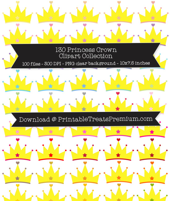 130 Princess Crown Clipart Collection