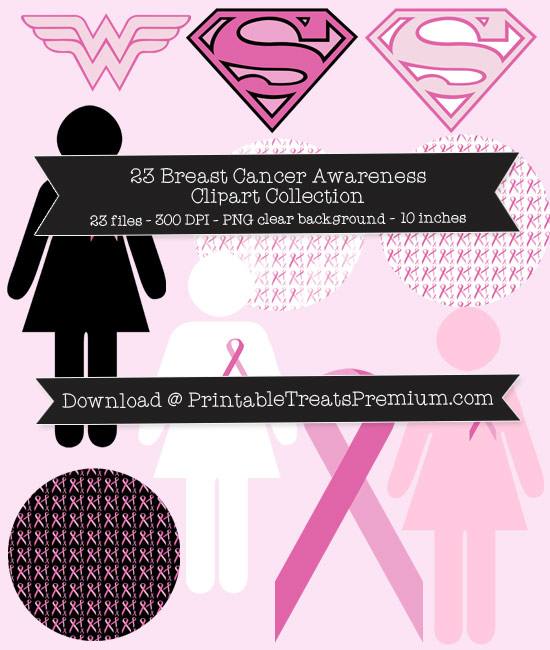 23 Breast Cancer Awareness Clipart Collection