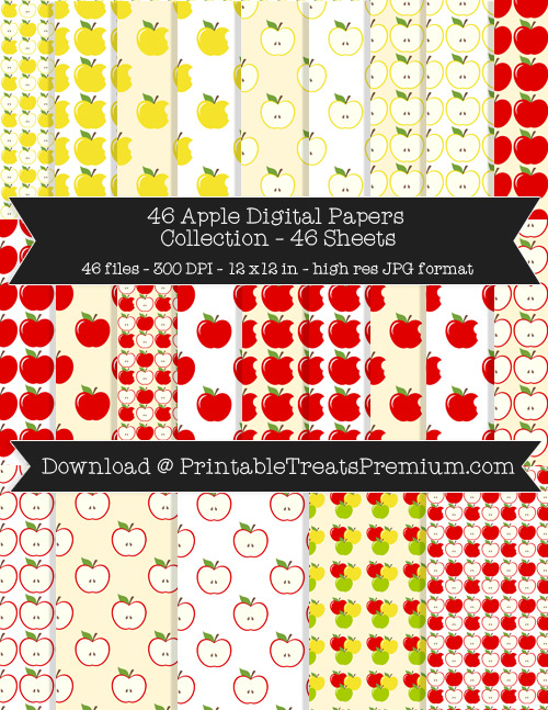 Apple Scrapbook Paper