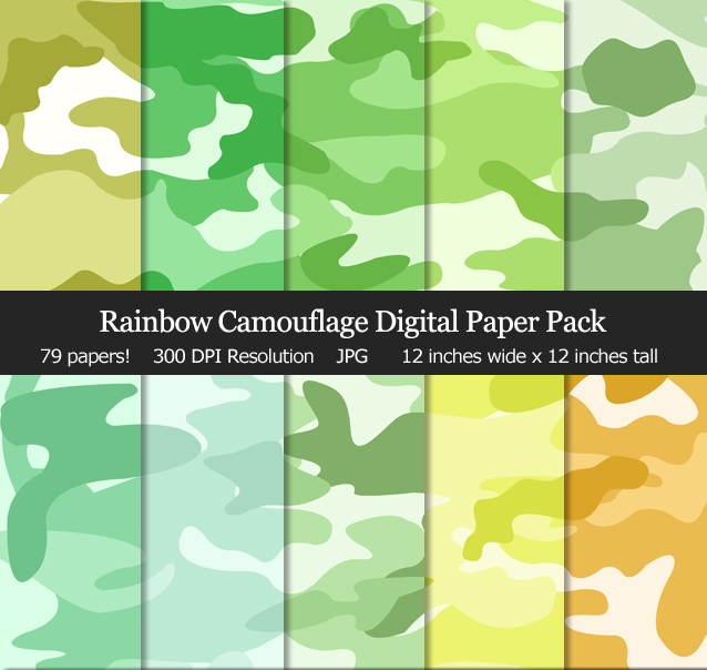 Super cute camo digital papers for my scrapbook, cards and birthday parties!