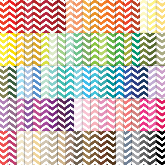 100 Colors Chevron Digital Paper Pack