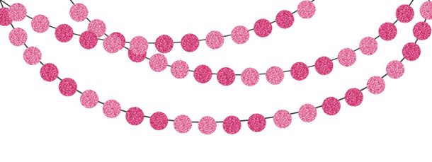 Bering strædet Uforglemmelig Motherland Pink Glitter Bunting Banner Clipart Pack