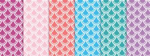 Fish Scale Digital Paper Pack
