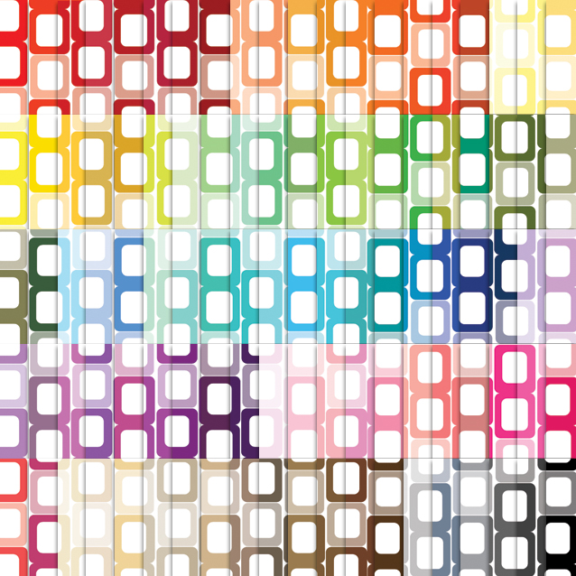Retro Rectangles Digital Paper Pack - 100 Colors!